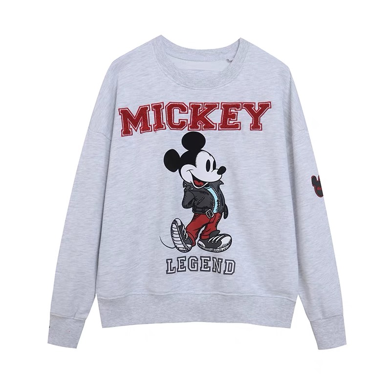เสื้อฮู้ด วอร์ม สเวตเตอร์ Mickey mouse regend M28 MICKEY Disney เสื้อมิคกี้ mickey REGEND ลายการ์ตูนมิคกี้ งาน DISNEY ดำ