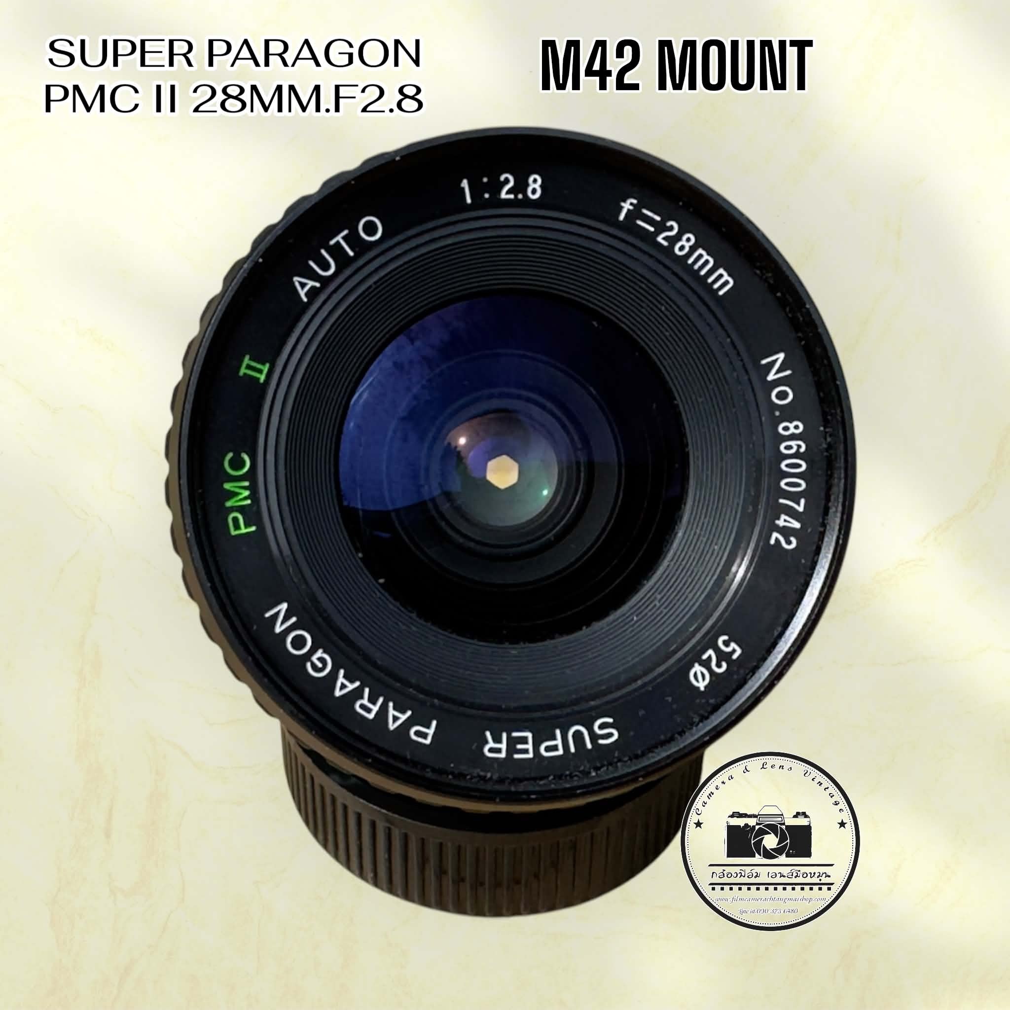 AUTO SUPER PARAGON PMC II 28MM.F2.8 M42 MOUNT