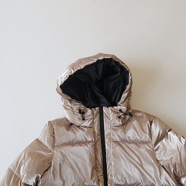 Oodji เสื้อกันหนาว เสื้อฮู้ด บุนวมอุ่น สีแชมเปญ แบรนด์ Oodji Ultra (padded puffer coAt