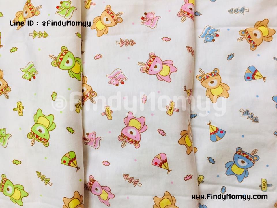 (ขายส่ง6ชุด) ชุดเสื้อผูกหน้า+กางเกง เด็กแรกเกิด-6เดือน มี4สี