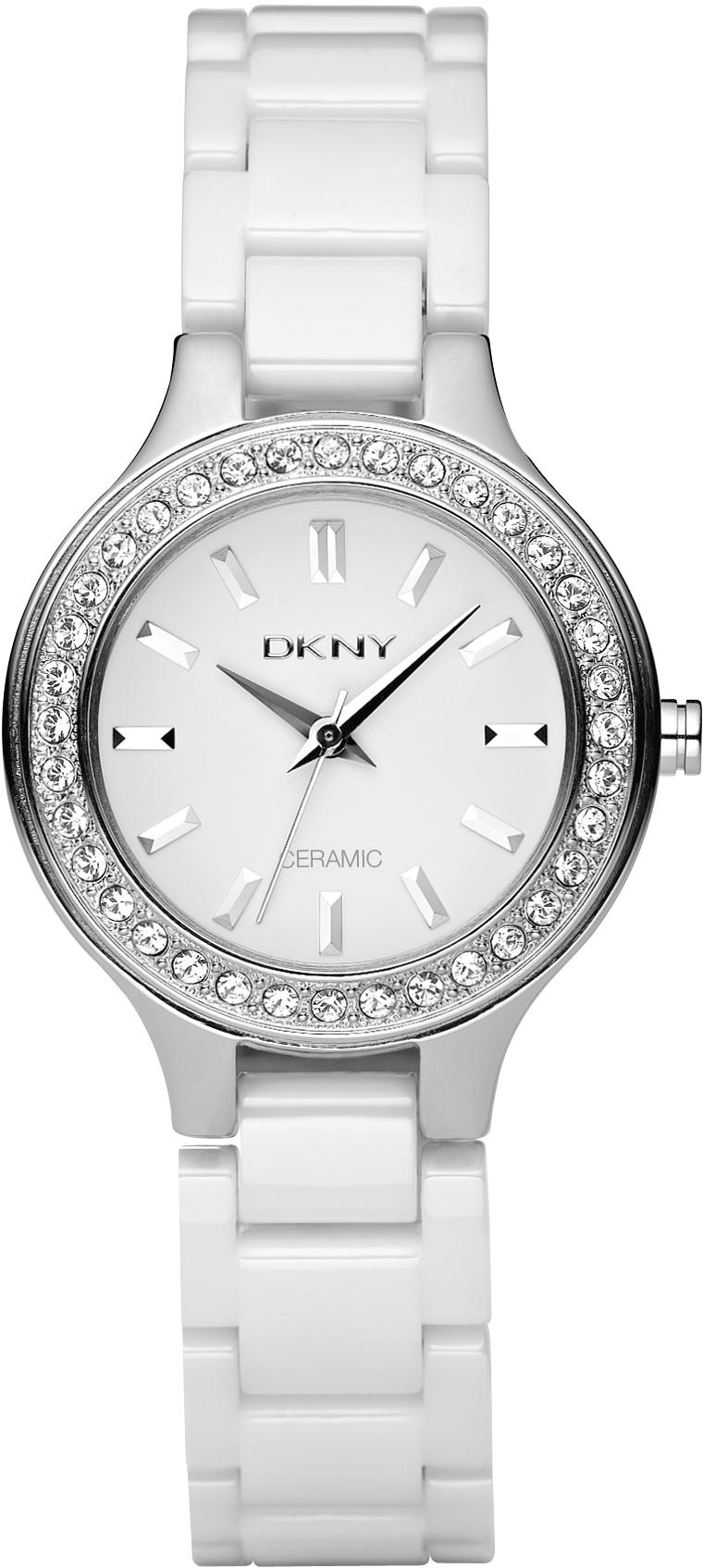 **Preorder**DKNY White Dial White Ceramic Ladies Watch NY4982