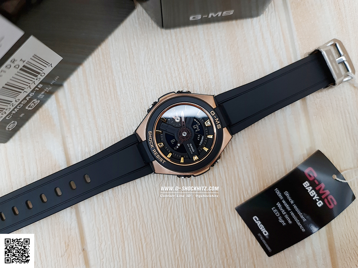 CASIO MID YEAR SALE G-MS พร้อมส่ง นาฬิกาข้อมือ นาฬิกากันน้ำ นาฬิกาของแท้ ประกันศูนย์ CMG 1 ปี รุ่น MSG-400G-1A1 นาฬิกาสีดำ