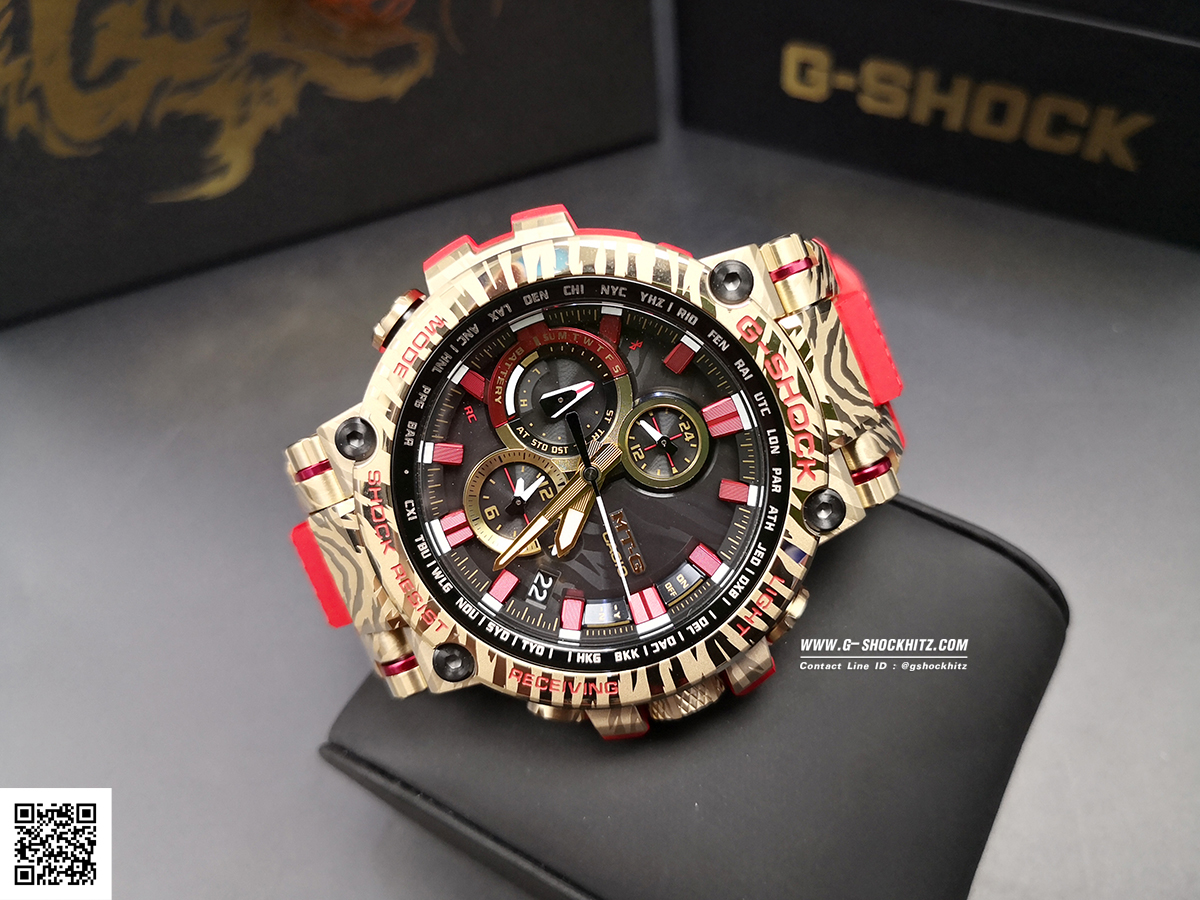 CASIO G-SHOCK นาฬิกาข้อมือ นาฬิกากันน้ำ นาฬิกาของแท้ ประกันศูนย์ CMG 1 ปี รุ่น MTG-B1000CX-4A นาฬิกาสีแดง