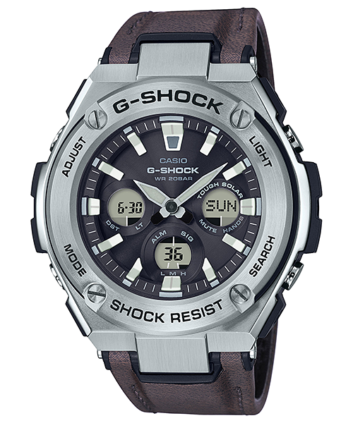 CASIO G-SHOCK นาฬิกาข้อมือ นาฬิกากันน้ำ นาฬิกาของแท้ ประกันศูนย์ CMG 1 ปี รุ่น GST-S330L-1A นาฬิกาสีเงิน