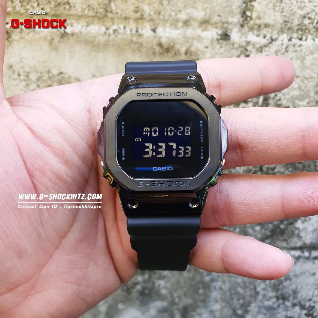 CASIO G-SHOCK นาฬิกาข้อมือ นาฬิกากันน้ำ นาฬิกาของแท้ ประกันศูนย์ CMG 1 ปี รุ่น GM-5600B-1 นาฬิกาสีดำ