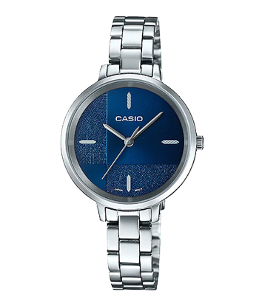 CASIO นาฬิกาคาสิโอ นาฬิกาข้อมือ นาฬิกากันน้ำ นาฬิกาของแท้ ประกันศูนย์ CMG 1 ปี รุ่น LTP-E152D-2E นาฬิกาสีเงิน