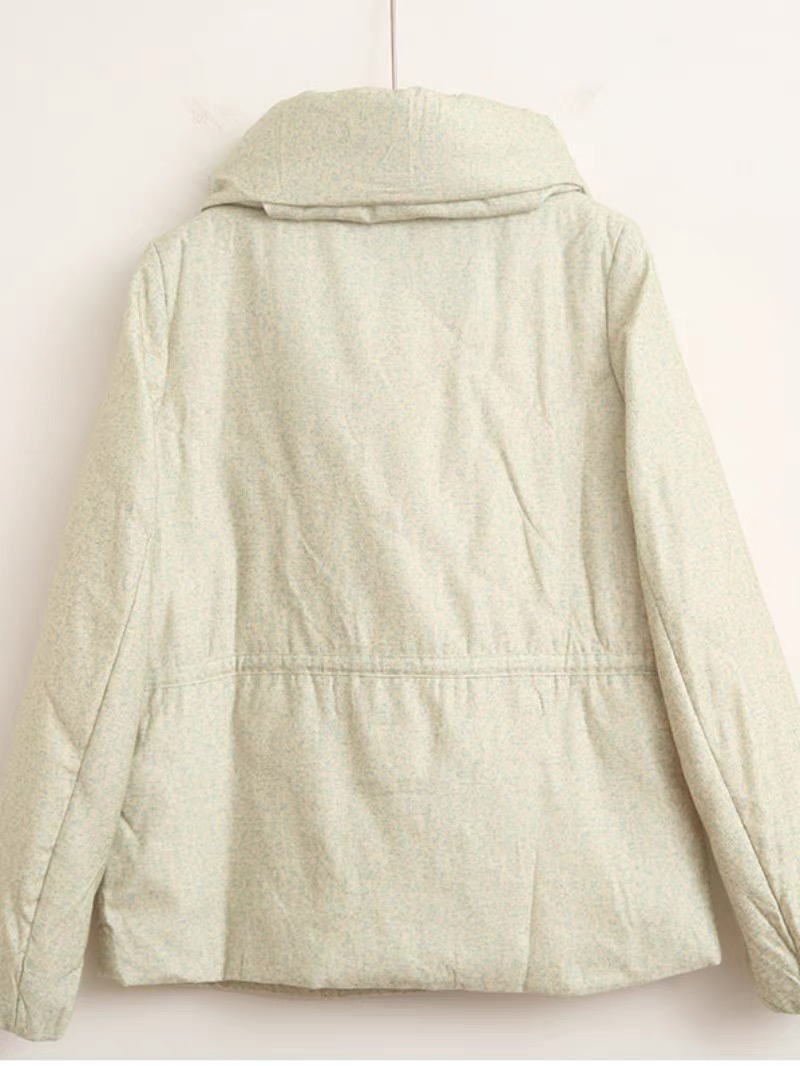 เสื้อกันหนาว หมวกฮู้ด เสื้อกันหนาวบุนวม แบรนด์ Big&sml เขียวมิ้นท์