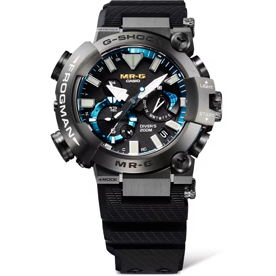 CASIO G-SHOCK นาฬิกาข้อมือ นาฬิกากันน้ำ นาฬิกาของแท้ ประกันศูนย์ CMG 1 ปี รุ่น FROGMAN MRG-BF1000R-1A นาฬิกาสีดำ