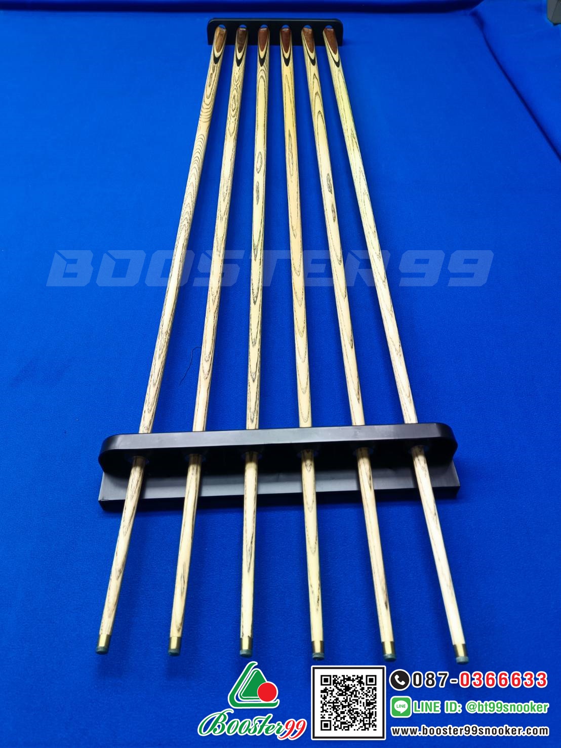 [TN01] ที่วางไม้คิว ติดผนัง 6ด้าม พลาสติก เกรด B