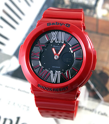CASIO BABY-G นาฬิกาข้อมือ นาฬิกากันน้ำ นาฬิกาของแท้ ประกันศูนย์ CMG 1 ปี รุ่น BGA-160-4B นาฬิกาสีแดง