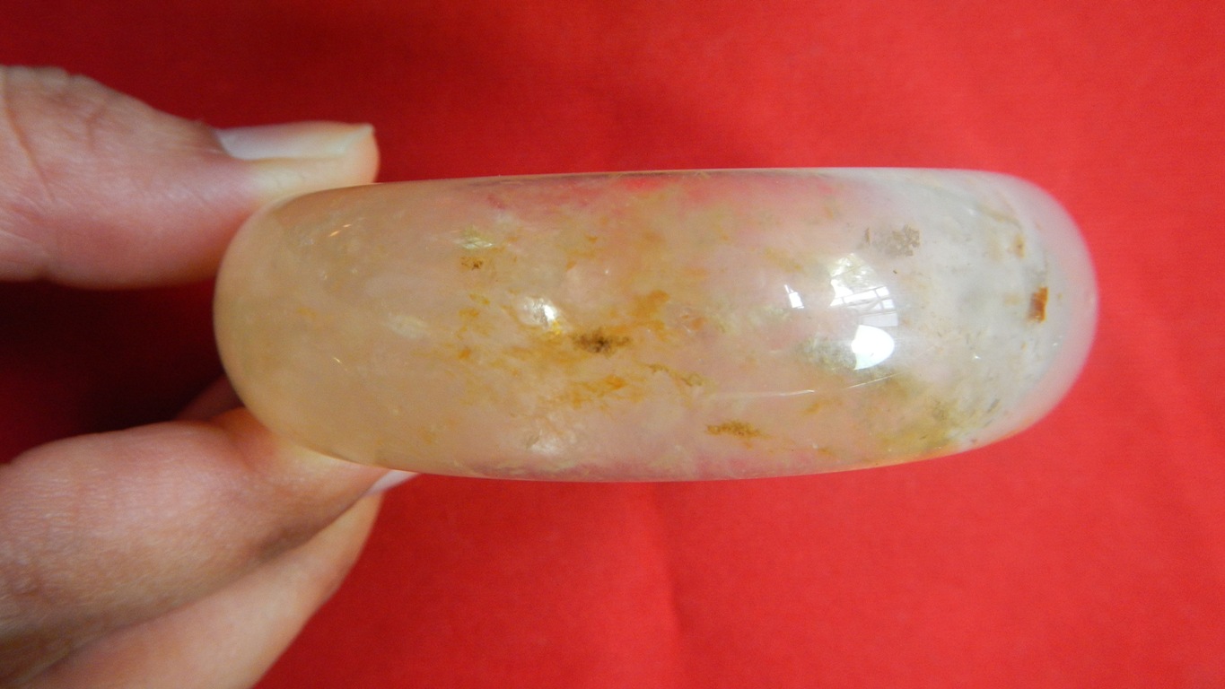 กำไลควอทซ์ วุ้นทอง วงหนา