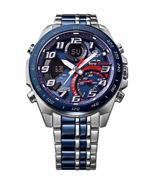 CASIO EDIFICE นาฬิกาข้อมือ นาฬิกากันน้ำ นาฬิกาของแท้ ประกันศูนย์ CMG 1 ปี รุ่น ECB-900TR-2 นาฬิกาสีน้ำเงิน