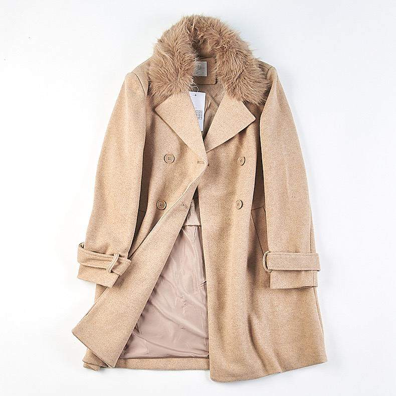 เสื้อโค้ท โค้ทวูลแต่งเฟอร์ เสื้อกันหนาว Trench coat โค้ทยาว ปกเฟอร์ trench coat fur collar ✨GIADA ✨ (ปกเฟอร์ถอดได้ค่ะ) WY1284