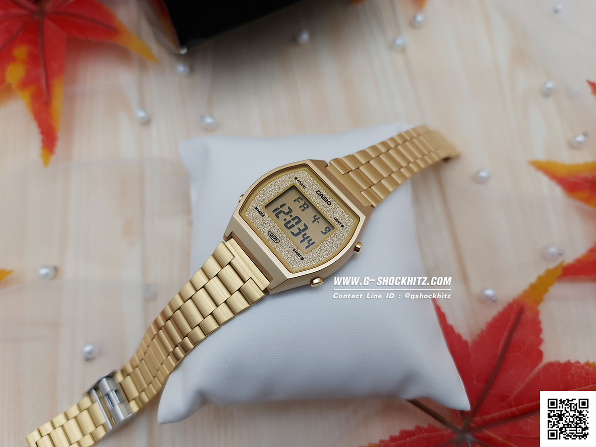 CASIO นาฬิกาคาสิโอ นาฬิกาข้อมือ นาฬิกากันน้ำ นาฬิกาของแท้ ประกันศูนย์ CMG 1 ปี รุ่น B640WGG-9D นาฬิกาสีทอง