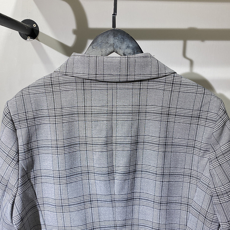เสื้อโค้ท เสื้อคลุม ทรงสูท ลายตาราง checked plaid blazer gingerham เสื้อคลุม เบลเซอร์ Blazer check ❄️แบรนด์✨H&M✨ แท้💯% แบรนด์ สำเนา
