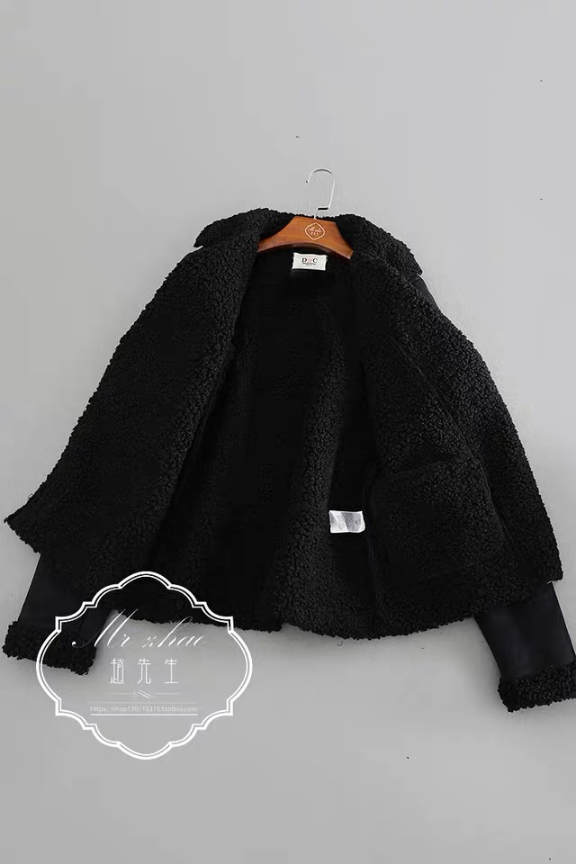 เสื้อโค้ท กันหนาว Pea coat หนังกลับ สีดำ REVIEW ดำ