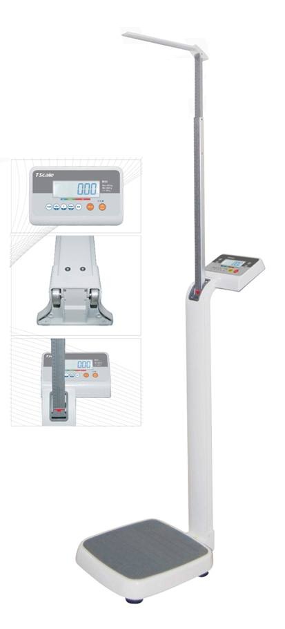 เครื่องชั่งน้ำหนักพร้อมวัดส่วนสูง และคำนวณค่า BMI ระบบดิจิตอล ยี่ห้อ TSCALE รุ่น M301-250 พิกัด 250 กิโลกรัม