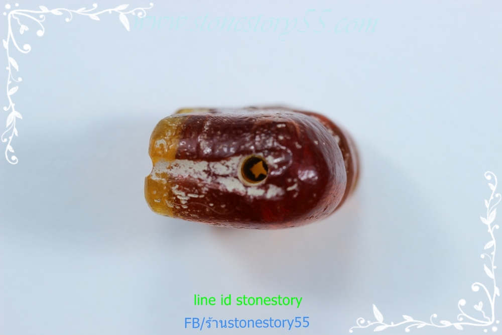 ลูกปัดแก้วแกะช้างเก่า (ขายแล้ว)