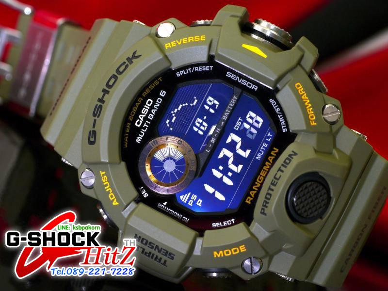 CASIO G-SHOCK นาฬิกาข้อมือ นาฬิกากันน้ำ นาฬิกาของแท้ ประกันศูนย์ CMG 1 ปี รุ่น GW-9400-3 สีเขียวขี้ม้า