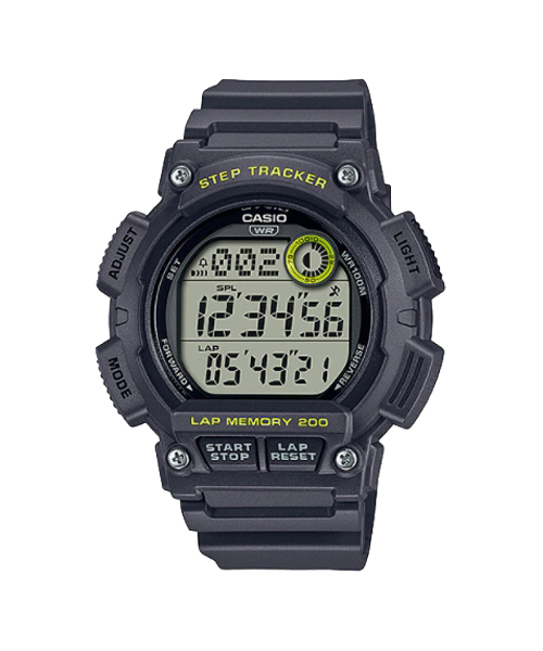 CASIO นาฬิกาคาสิโอ นาฬิกาข้อมือ นาฬิกากันน้ำ นาฬิกาของแท้ ประกันศูนย์ CMG 1 ปี รุ่น WS-2100H-8A นาฬิกาสีเทา