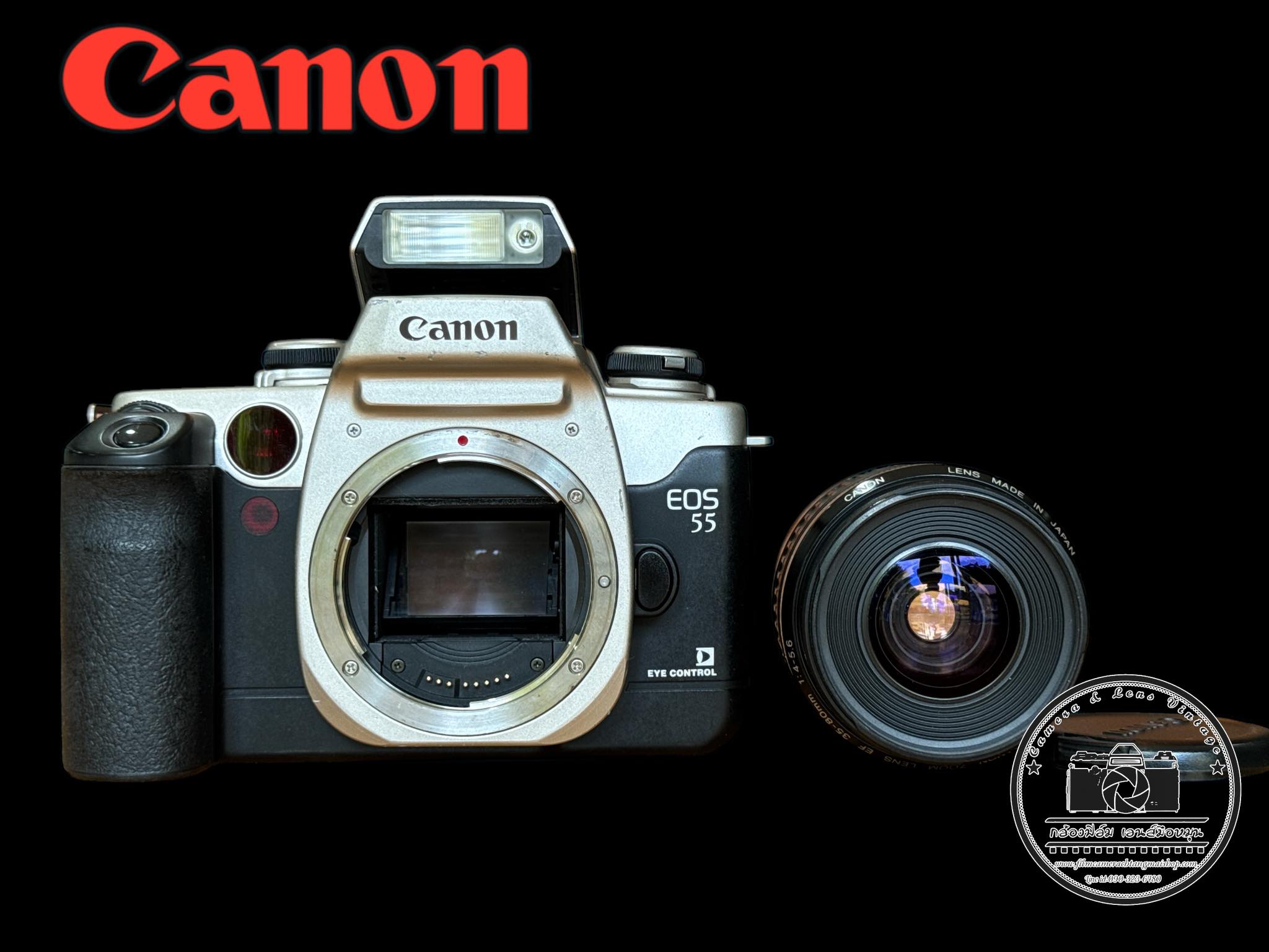 CANON EOS 55 CANON ZOOM LENS EF 35-80MM.F4-5.6 EF MOUNT - ฟิล์มคา