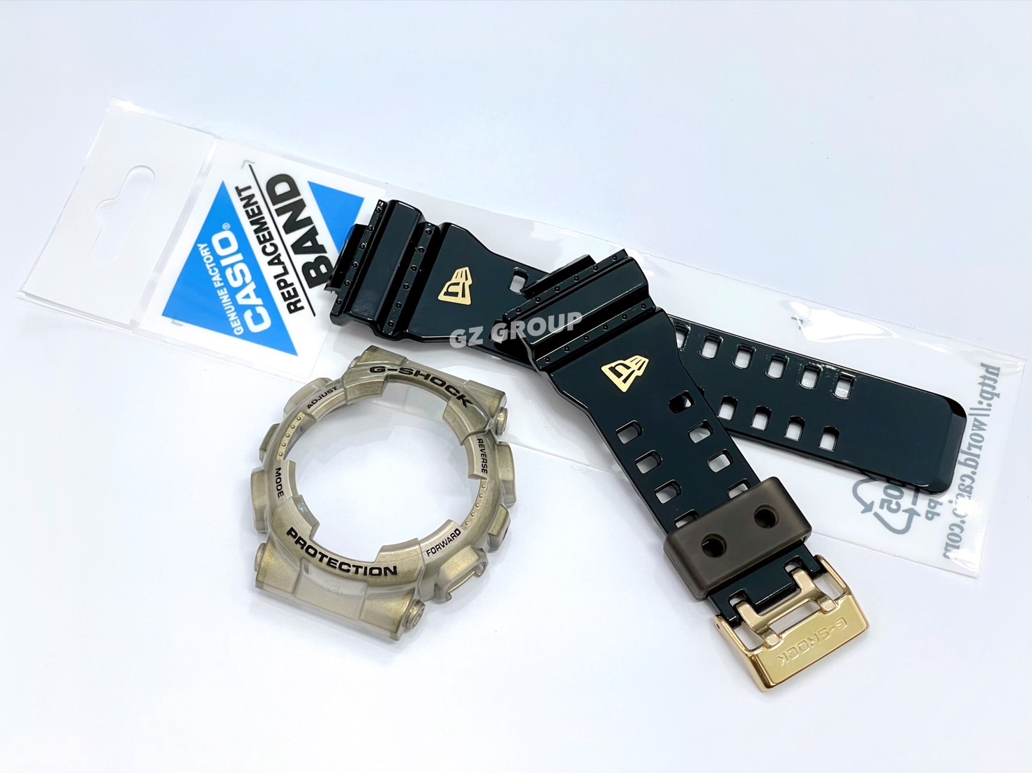 CASIO GENUINE FACTORY CASIO REPLACEMENT อะไหล่นาฬิกา G-SHOCK รุ่น GA-110NE-9 สีดำทอง