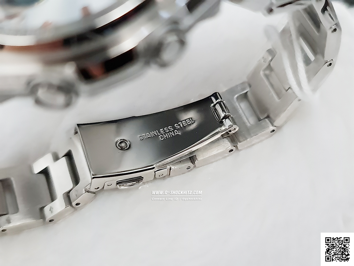 CASIO G-MS นาฬิกาข้อมือ นาฬิกากันน้ำ นาฬิกาของแท้ ประกันศูนย์ CMG 1 ปี รุ่น MSG-S200D-7A นาฬิกาสีเงิน