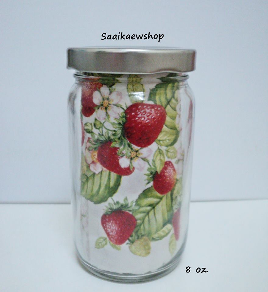 ขวดแก้วสูง 8 ออนซ์ ฝา Lock