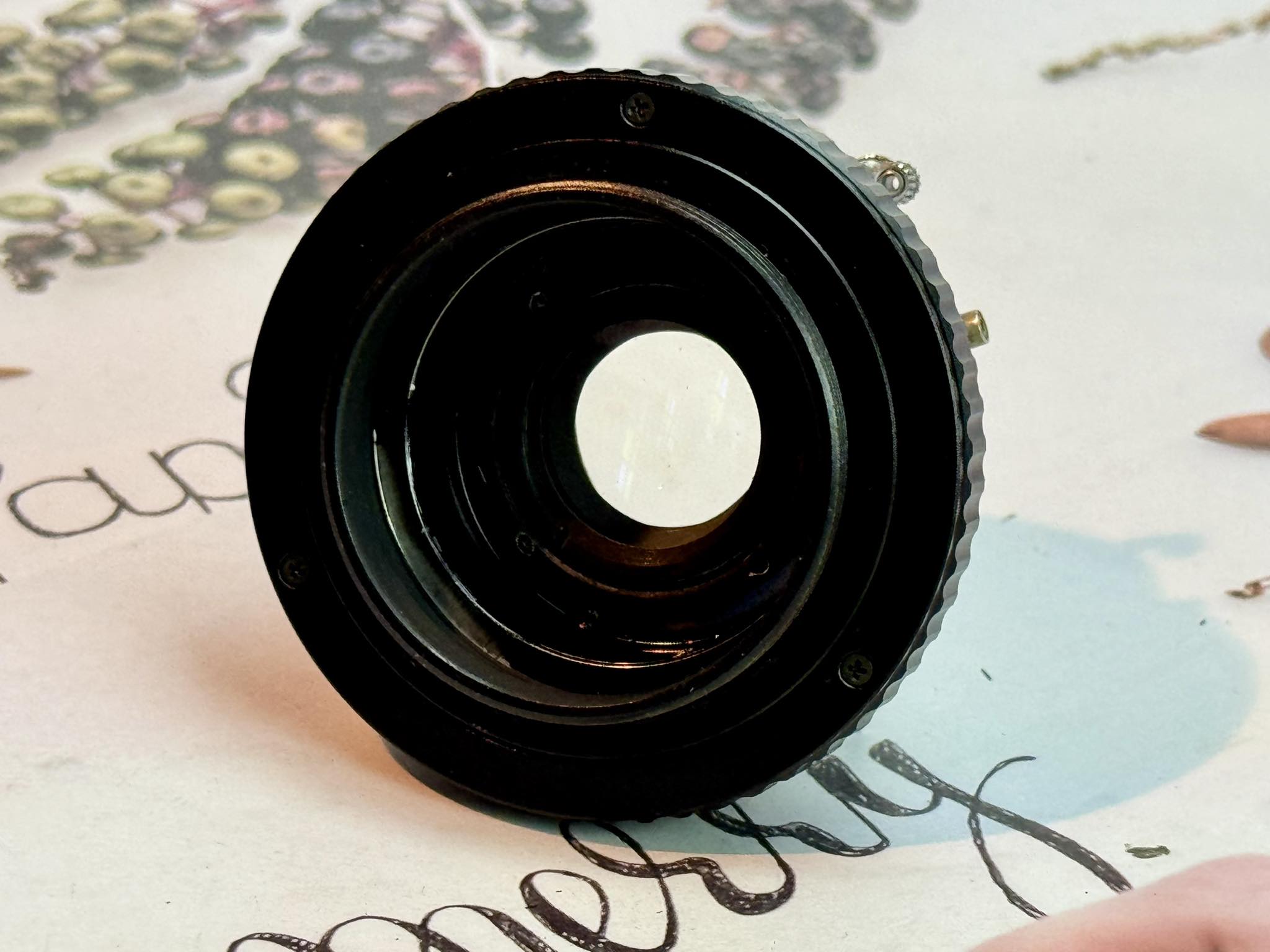 OLYMPUS D.ZUIKO F.C 75MM.F3.5 MODIFILED M42 MOUNT