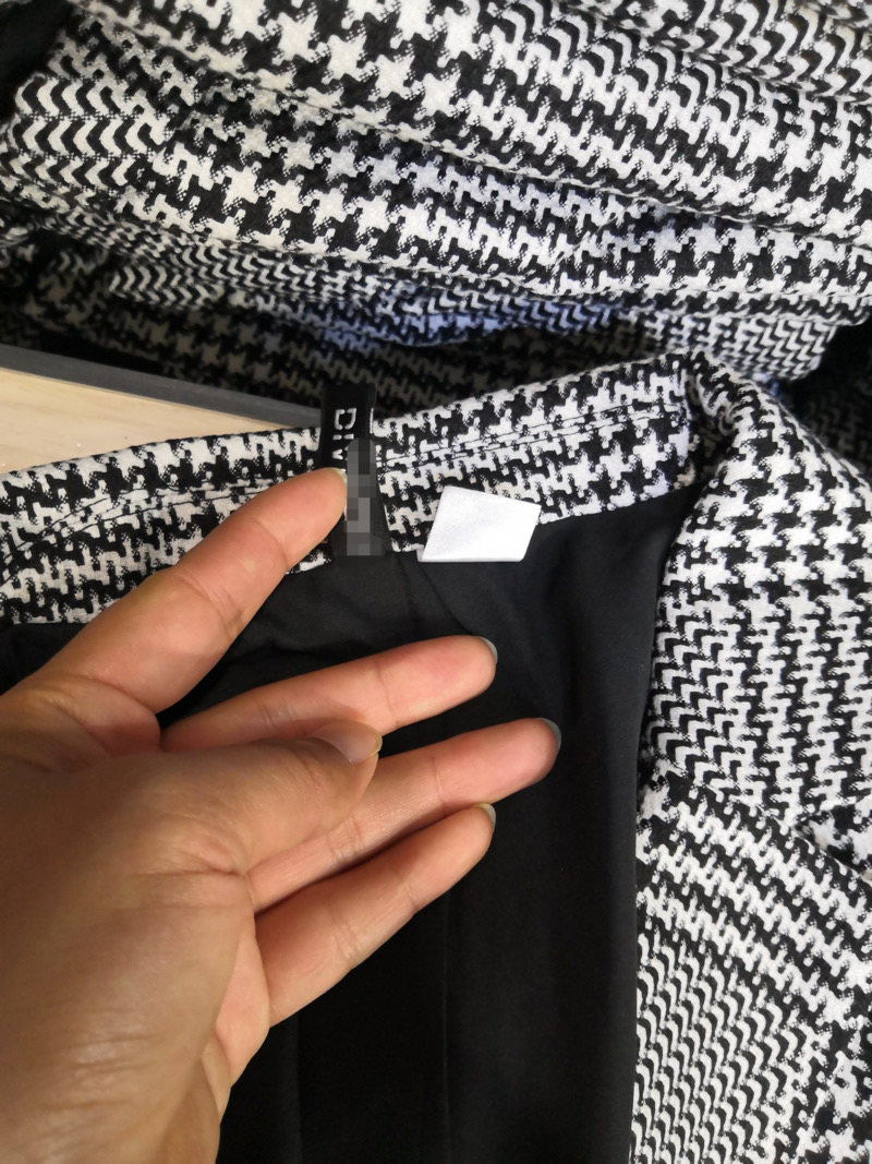 เสื้อโค้ท เสื้อคลุม ทรงสูท ลายตารางเทาดำ เสื้อคลุม เบลเซอร์ Blazer check ❄️แบรนด์✨H&M✨ แท้💯% แบรนด์ H&m