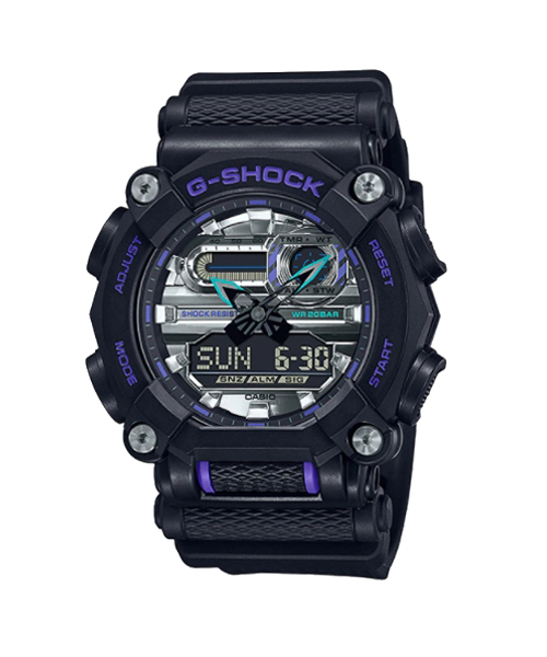 CASIO G-SHOCK นาฬิกาข้อมือ นาฬิกากันน้ำ นาฬิกาของแท้ ประกันศูนย์ CMG 1 ปี รุ่น GA-900AS-1A นาฬิกาสีดำ