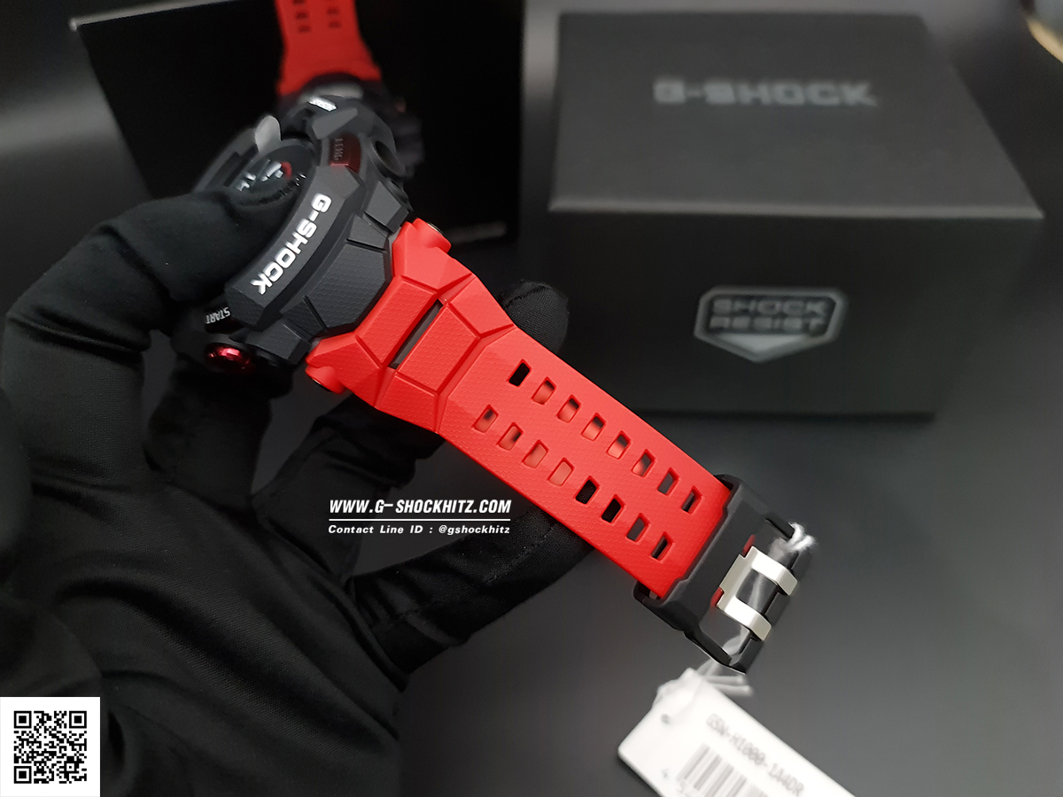 CASIO G-SHOCK นาฬิกาข้อมือ นาฬิกากันน้ำ นาฬิกาของแท้ ประกันศูนย์ CMG 1 ปี รุ่น GSW-H1000-1A4 นาฬิกาสีแดง