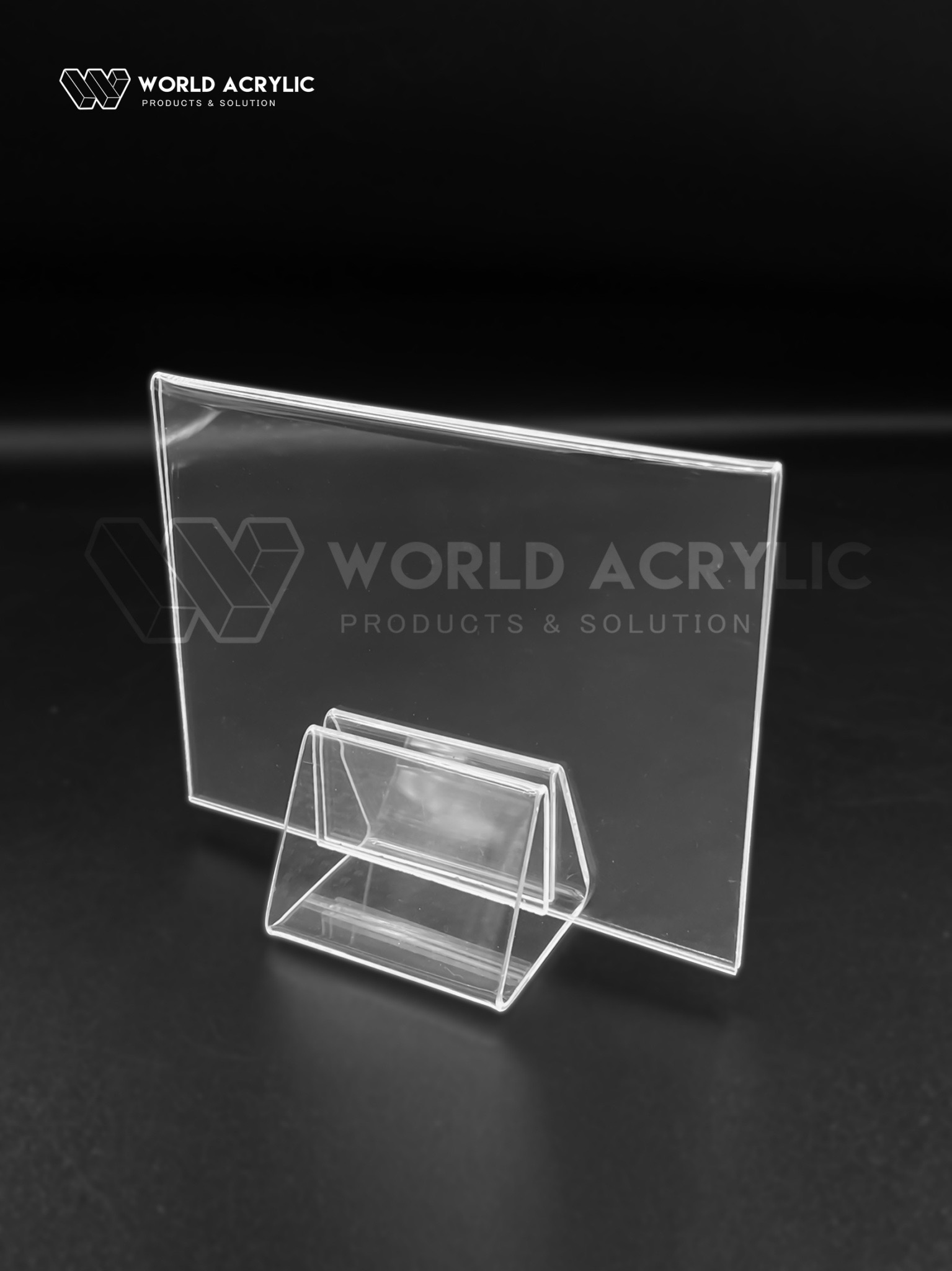 ฐานเสียบเมนูพร้อมป้ายสอดกระดาษ