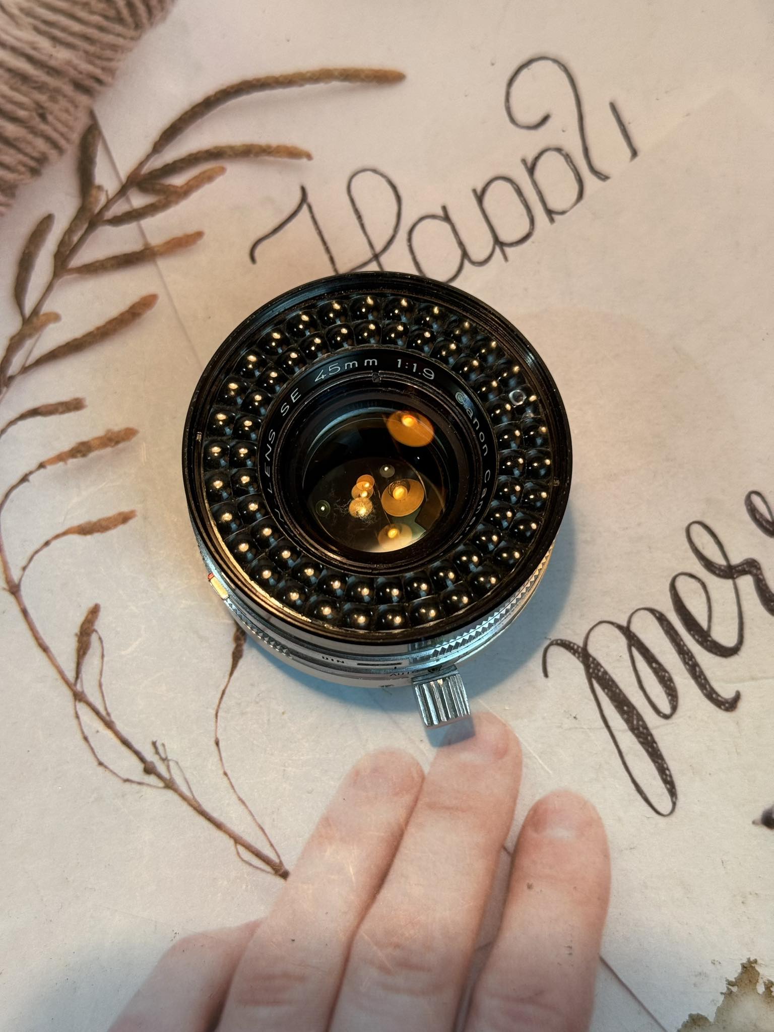 CANON LENS SE 45MM.F1.9 MODIFIED M39 MOUNT