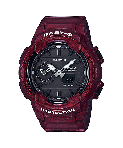 CASIO BABY-G นาฬิกาข้อมือ นาฬิกากันน้ำ นาฬิกาของแท้ ประกันศูนย์ CMG 1 ปี รุ่น BGA-230S-4A นาฬิกาสีแดง
