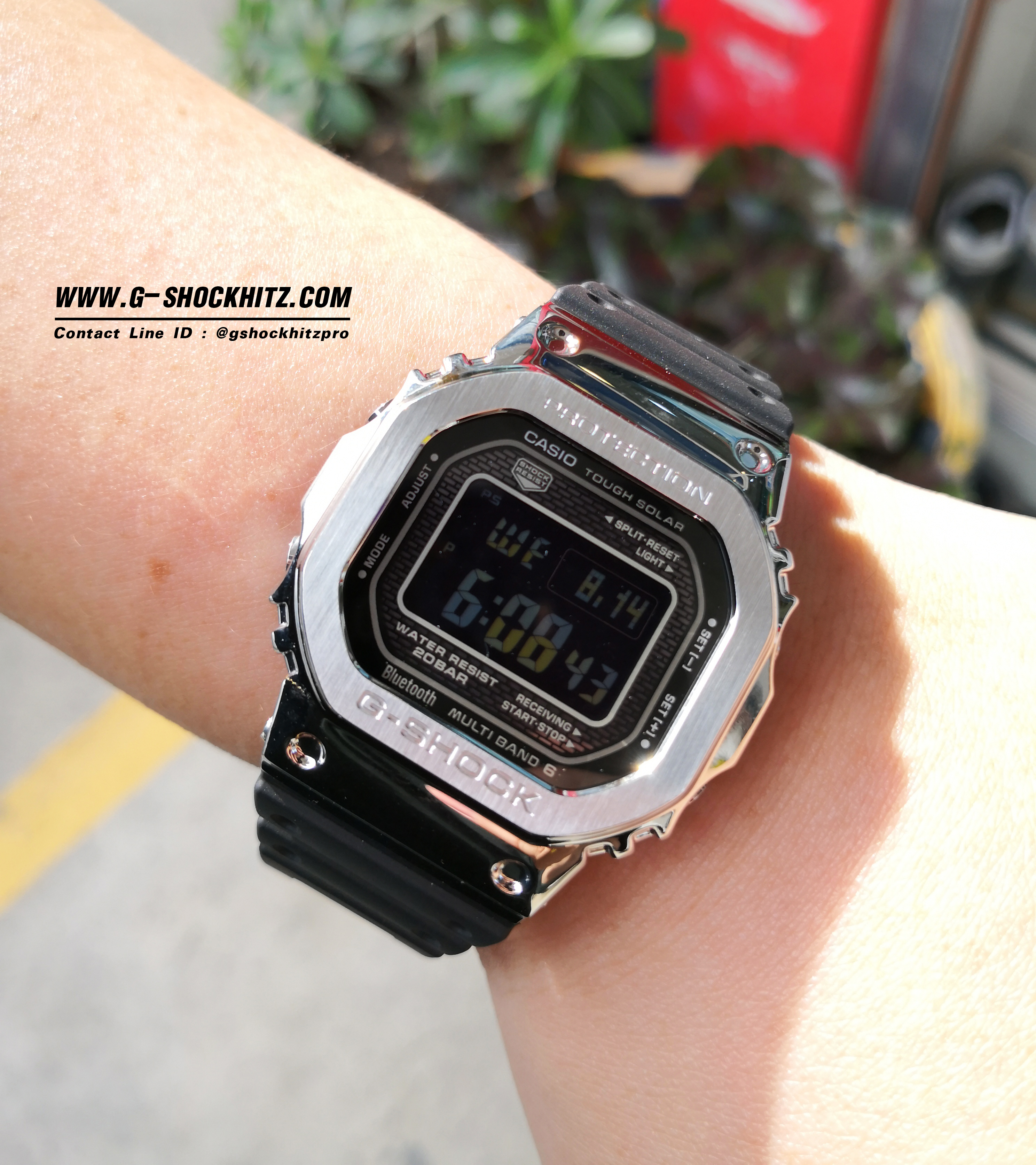 CASIO MID YEAR SALE G-SHOCK พร้อมส่ง นาฬิกาข้อมือ นาฬิกากันน้ำ นาฬิกาของแท้ ประกันศูนย์ CMG 1 ปี รุ่น GMW-B5000-1 นาฬิกาสีดำ