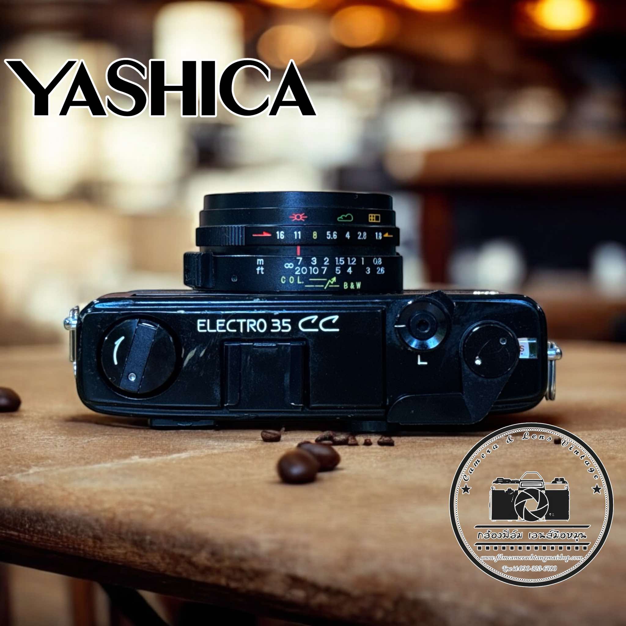 YASHICA ELECTRO35 CC+YASHICA COLOR YASHINON-DX 35MM.F1.8 - ฟิล์มคา