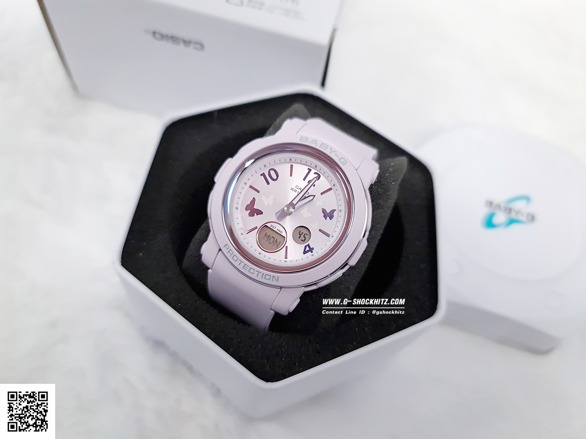 CASIO BABY-G นาฬิกาข้อมือ นาฬิกากันน้ำ นาฬิกาของแท้ ประกันศูนย์ CMG 1 ปี รุ่น BGA-290BD-6A นาฬิกาสีม่วง
