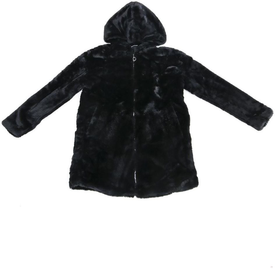 pepco เสื้อเฟอร์กันหนาว หมวกฮู้ด เสื้อขน FLUFFY Coat แบรนด์ PEPCO ดำ / เบจ