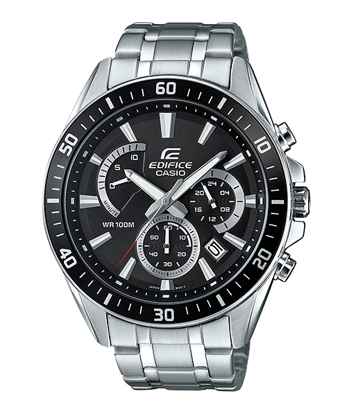 CASIO EDIFICE นาฬิกาข้อมือ นาฬิกากันน้ำ นาฬิกาของแท้ ประกันศูนย์ CMG 1 ปี รุ่น EFR-552D-1A นาฬิกาสีเงิน