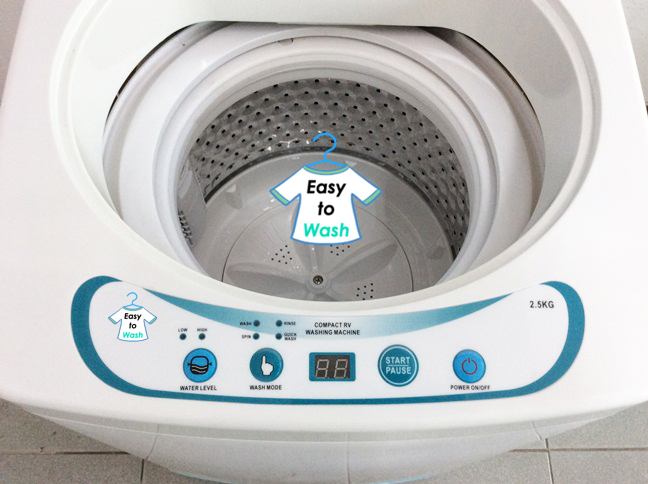 เครื่องซักผ้ามินิ EasytoWash 2.5 KG อัตโนมัติ 100%