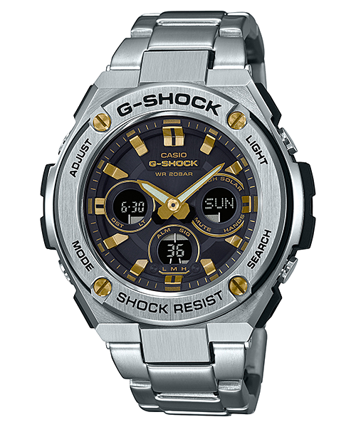 CASIO G-SHOCK นาฬิกาข้อมือ นาฬิกากันน้ำ นาฬิกาของแท้ ประกันศูนย์ CMG 1 ปี รุ่น GST-S310D-1A9 นาฬิกาสีเงิน
