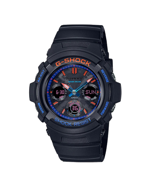 CASIO G-SHOCK นาฬิกาข้อมือ นาฬิกากันน้ำ นาฬิกาของแท้ ประกันศูนย์ CMG 1 ปี รุ่น AWR-M100SCT-1A นาฬิกาสีดำ