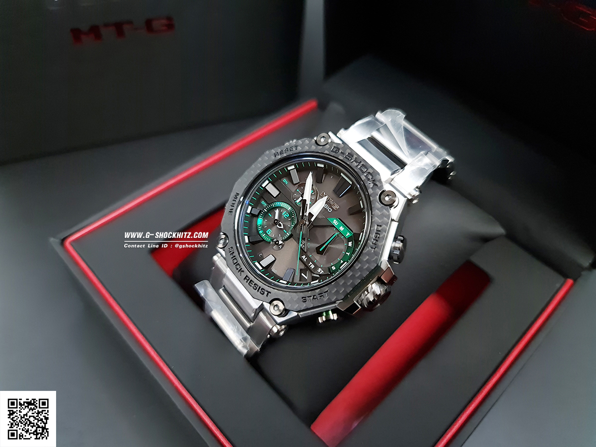 CASIO MID YEAR SALE G-SHOCK นาฬิกาข้อมือ นาฬิกากันน้ำ นาฬิกาของแท้ ประกันศูนย์ CMG 1 ปี รุ่น MTG-B2000XD-1A นาฬิกาสีเงิน