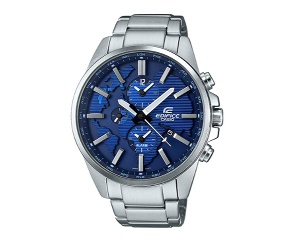 CASIO EDIFICE นาฬิกาข้อมือ นาฬิกากันน้ำ นาฬิกาของแท้ ประกันศูนย์ CMG 1 ปี รุ่น ETD-300D-2A นาฬิกาสีเงิน