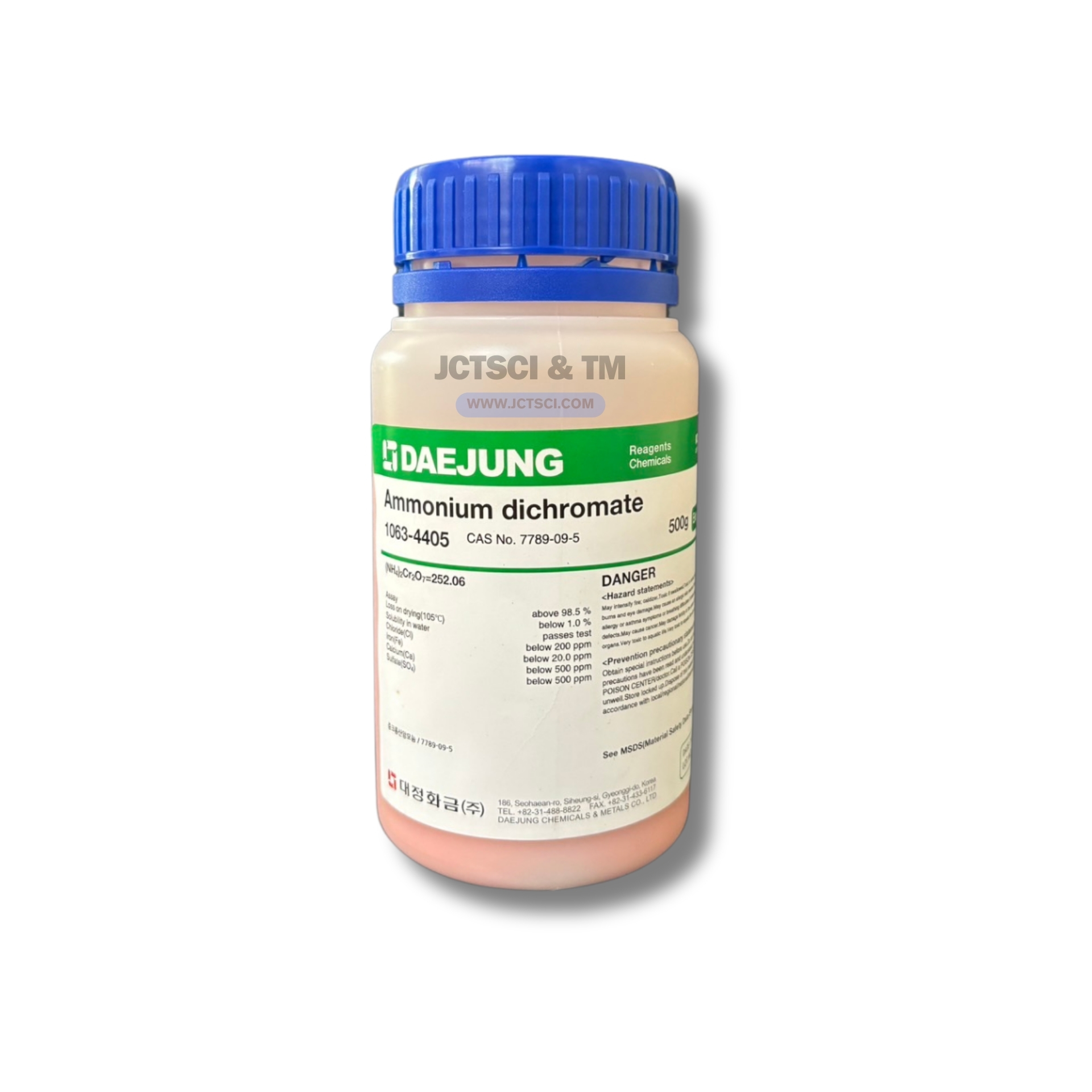 Ammonium Dichromate, Extra Pure 500 g. Daejung™