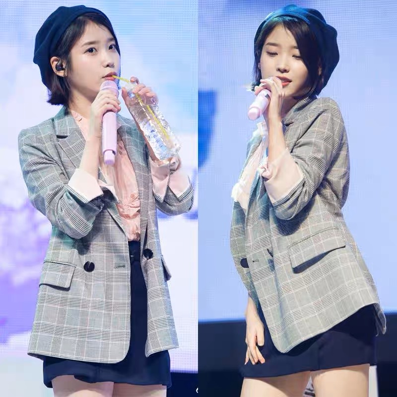 เสื้อโค้ท เสื้อคลุม ทรงสูท ลายตาราง checked plaid blazer gingerham เสื้อคลุม เบลเซอร์ Blazer check ❄️แบรนด์✨H&M✨ แท้💯% แบรนด์ สำเนา