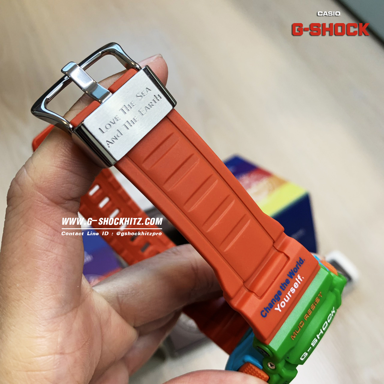 CASIO G-SHOCK นาฬิกาข้อมือ นาฬิกากันน้ำ นาฬิกาของแท้ ประกันศูนย์ CMG 1 ปี รุ่น GW-9300K-3J นาฬิกาสีส้ม