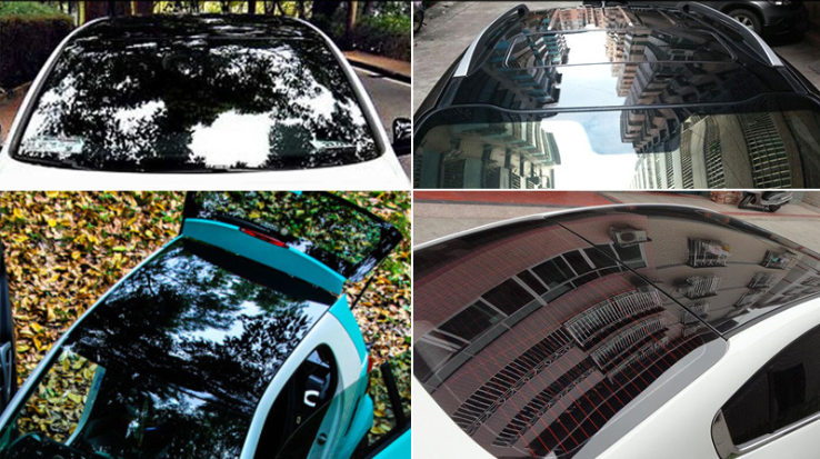 Super Glossy(3layers)-Roof sticker สติกเกอร์ติดหลังคา เงาพิเศษ(ฟิล์ม3ชั้น) หนา 0.16mm 1.52x1m (Air buble free)