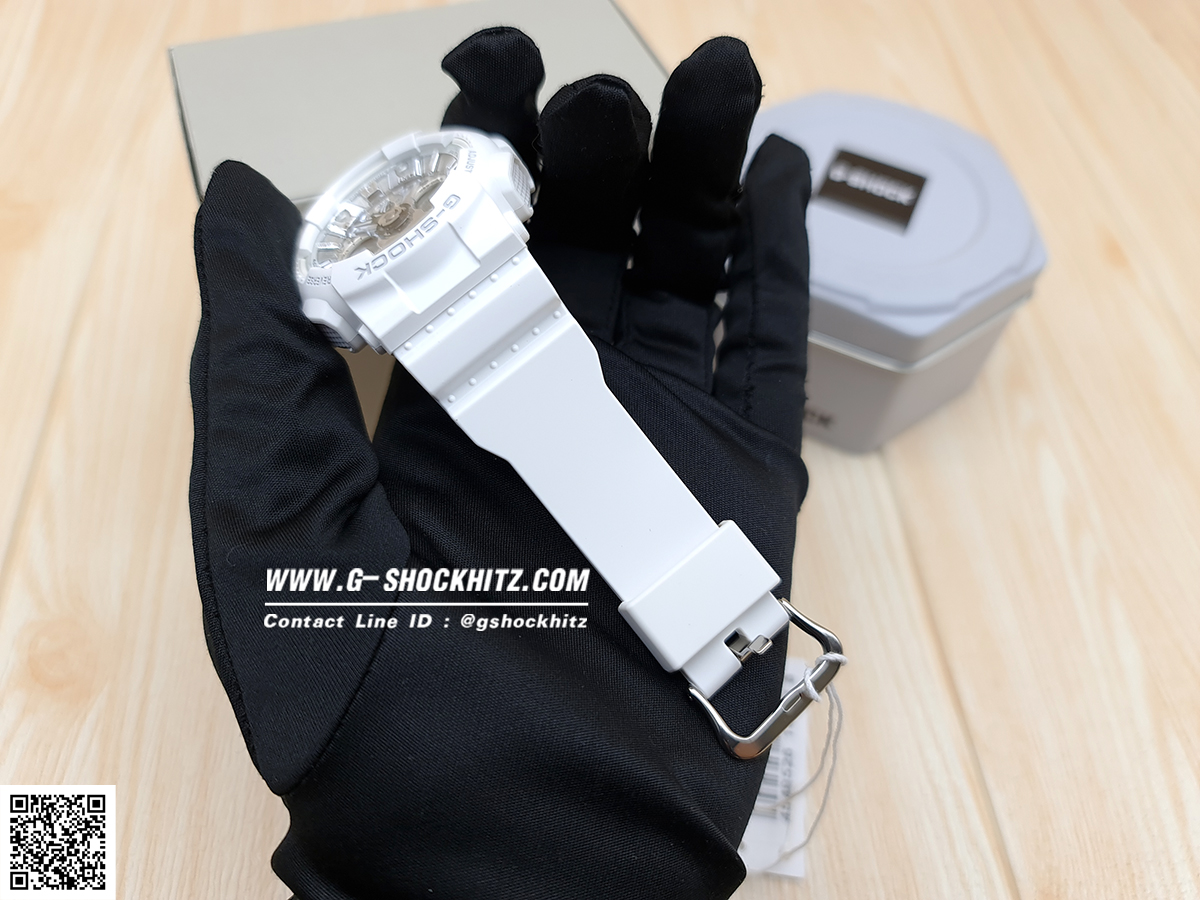 CASIO G-SHOCK นาฬิกาข้อมือ นาฬิกากันน้ำ นาฬิกาของแท้ ประกันศูนย์ CMG 1 ปี รุ่น GMA-S120MF-7A1 นาฬิกาสีขาว